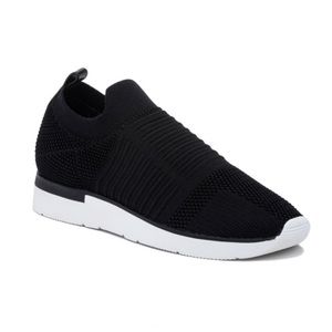 NWT/ Box JSlides Black Knit Sneaker Size 7, 8, 8.5